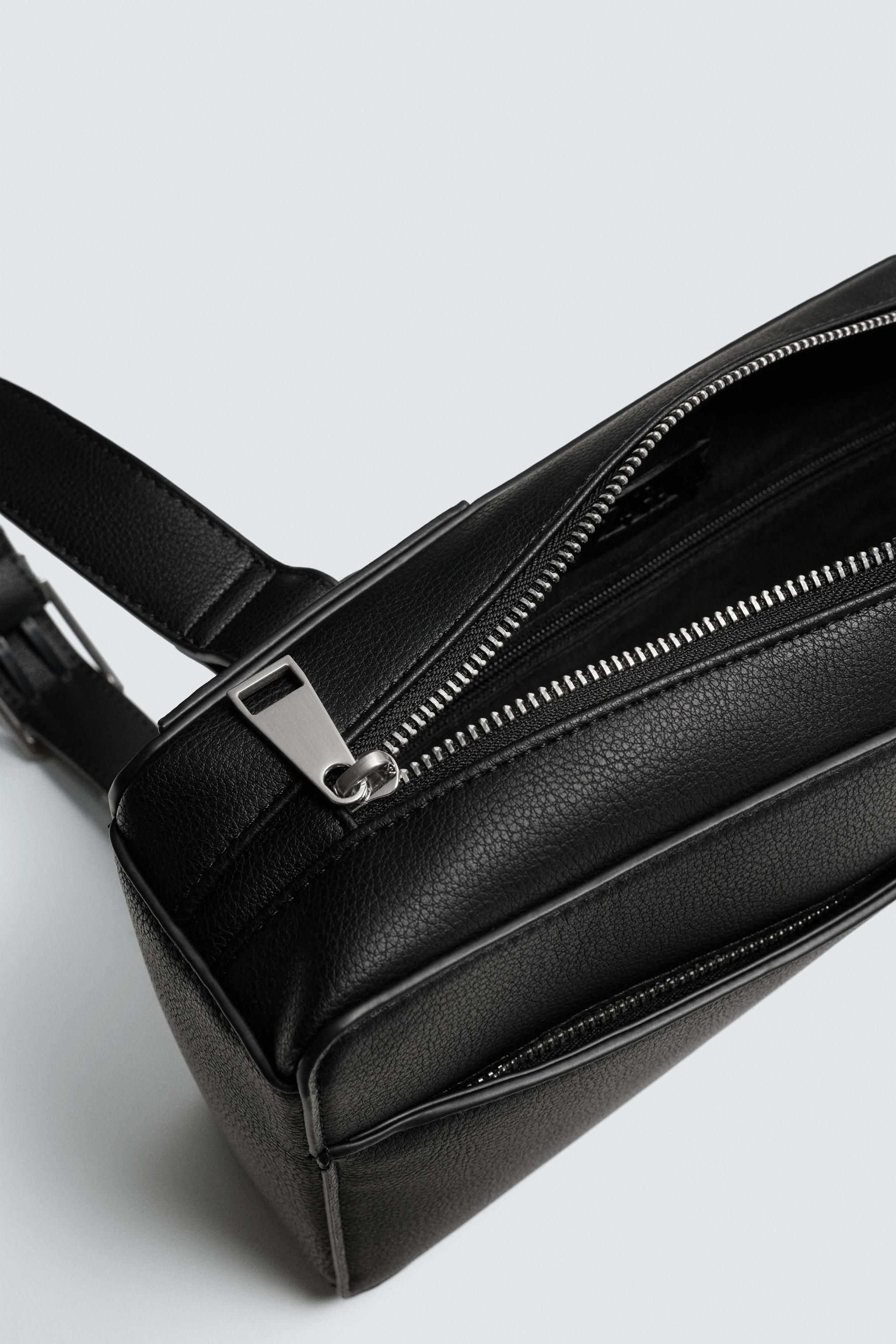 VERTICAL TEXTURED CROSSBODY BAG